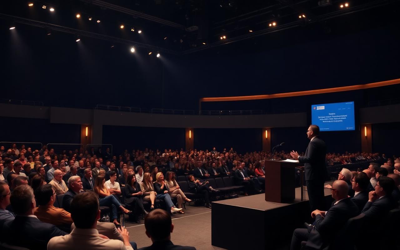 Keynote em evento institucional